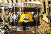 DW Collector's Series Drum Set Exotic Tri- Rally Stripe Graphic (video demo) SO# 1054875