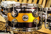 DW Collector's Series Drum Set Exotic Tri- Rally Stripe Graphic (video demo) SO# 1054875