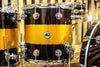 DW Collector's Series Drum Set Exotic Tri- Rally Stripe Graphic (video demo) SO# 1054875