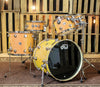 DW Collector's Maple Orange Illusion Drum Set - 22,10,12,16, 6.5x14 - SO#1159193