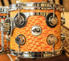 DW Collector's Maple Orange Illusion Drum Set - 22,10,12,16, 6.5x14 - SO#1159193