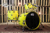 DW Collector's Maple Tony Williams Yellow Drum Set - 22, 10, 12, 16 (video demo)