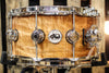 DW Collector's Maple Natural Lacquer Over Quilted Moabi 6.5x14 Snare Drum - SO# 1101150