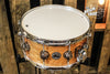 DW Collector's Maple Natural Lacquer Over Quilted Moabi 6.5x14 Snare Drum - SO# 1101160