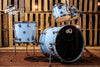 DW Collector's Series Drum Set, Sky Blue Lacquer Custom with Chrome Hardware (video demo)