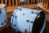 DW Collector's Series Drum Set, Sky Blue Lacquer Custom with Chrome Hardware (video demo)