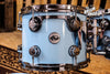 DW Collector's Series Drum Set, Sky Blue Lacquer Custom with Chrome Hardware (video demo)