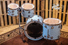 DW Collector's Series Drum Set, Sky Blue Lacquer Custom with Chrome Hardware (video demo)