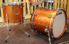 Yamaha Absolute Hybrid Maple Orange Sparkle Drum Set - 22,10,12,16