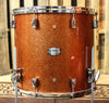 Yamaha Absolute Hybrid Maple Orange Sparkle Drum Set - 22,10,12,16