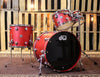 DW Collector's Maple Apple Red Stain Drum Set - 22,10,12,16 - SO#1160701