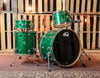 DW Collector's Green Glass Drum Set - 24,13,16,7x14 - SO#1184685