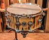 DW Collector's Natural Lacquer Over Ivory Ebony 6.5x14 Snare Drum - SO#1188883