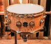 DW Santa Monica Natural Lacquer Over Quilted Moabi 6.5x14 Snare - SO#1188919