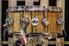 DW Collector's Maple Natural Lacquer Over Black Limbo 6x14 Snare - SO# 1101173