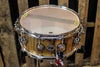 DW Collector's Maple Natural Lacquer Over Black Limbo 6x14 Snare - SO# 1101173