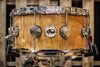 DW Collector's Maple Natural Lacquer Over Quilted Moabi 6.5x14 - SO# 1101153