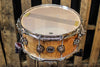 DW Collector's Maple Natural Lacquer Over Quilted Moabi 6.5x14 - SO# 1101153