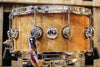 DW Collector's Maple Natural Lacquer Over Quilted Moabi 6.5x14 - SO# 1101155