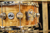 DW Collector's Maple Natural Lacquer Over Quilted Moabi 6.5x14 - SO# 1101155