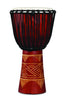 LP713LR - LP WORLD BEAT WOOD ART LG DJEMBE, RED/NAT