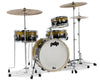 PDP Daru Jones New Yorker Gold To Black Sparkle Fade Drum Set - Ultra Light HW & Bags - PDDJ1804YBPK