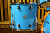 PDP 5pc Concept Maple LTD Drum Set 22/14/10/12/16 - Blue Lacquer/Orange BD Hoops