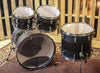 PDP 20th Anniversary Gloss Black/Matte Drum Set - 22, 10, 12, 16