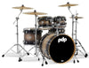 PDP Concept Maple Satin Charcoal Burst Drum Set - 22, 10, 12, 16, 5.5x14 - PDCM2215SCB